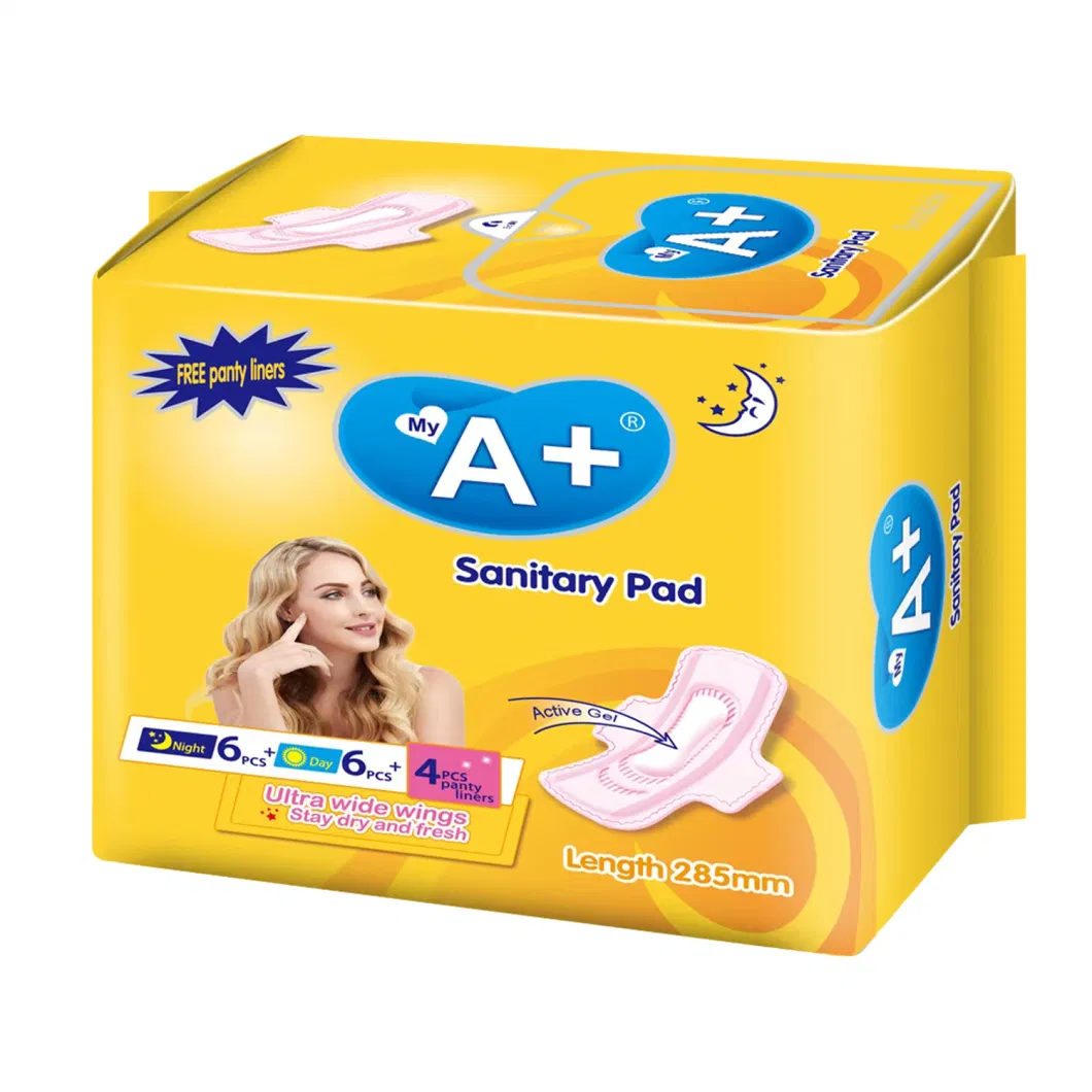 Wholesale Good Quality Sanitary Napkin Disposable Cotton Cheap Sanitary Pad Towel Manufacturer in China