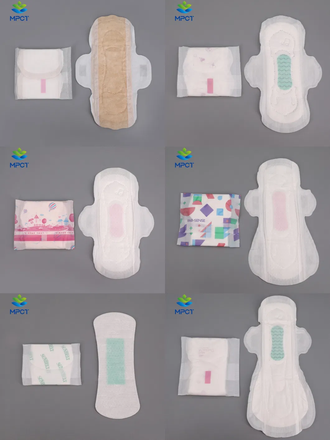 Antibacterial and Disposable Sanitary Napkins with Beautiful and Fashion Pattern
